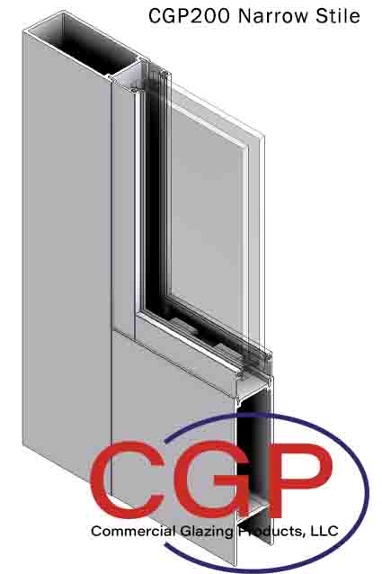 CGP200 Narrow Stile Aluminum Door